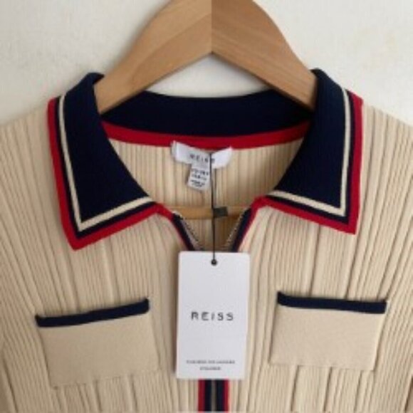 NWT Reiss Annie Ribbed Colorblock Mini Dress 13-14Y - Picture 3 of 6
